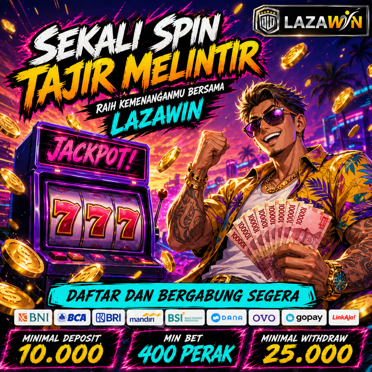 LAZAWIN Slot Dana 10K Promo Terpercaya Anti Blokir